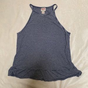 Mossimo navy striped tank